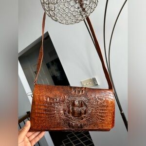 Authentic Crocodile clutch with long strap with certificate from Madagascar